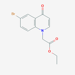 Ethyl 2-(6-bromo-4-oxoquinolin-1(4H)-yl)acetate