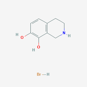 1,2,3,4-tetrahydroisoquinoline-7,8-diol;hydrobromide