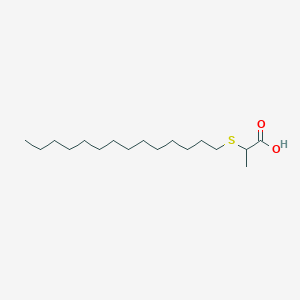 molecular formula C17H34O2S B12112022 2-(Tetradecylthio)propanoic acid 