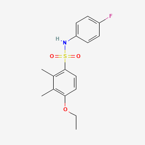 molecular formula C16H18FNO3S B1211207 4-乙氧基-N-(4-氟苯基)-2,3-二甲基苯磺酰胺 