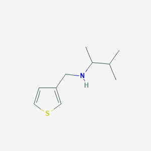 molecular formula C10H17NS B12112091 (3-Methylbutan-2-yl)(thiophen-3-ylmethyl)amine 