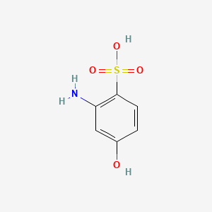 molecular formula C6H7NO4S B1211229 2-氨基-4-羟基苯磺酸 CAS No. 5857-93-2