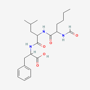 2-[[2-(2-Formamidohexanoylamino)-4-methylpentanoyl]amino]-3-phenylpropanoic acid