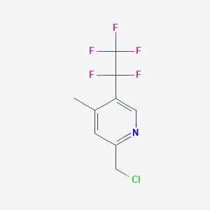 2-Chloromethyl-4-methyl-5-pentafluoroethylpyridine