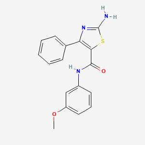 2-amino-N-(3-methoxyphenyl)-4-phenyl-1,3-thiazole-5-carboxamide