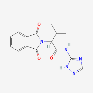 2-(1,3-dioxo-1,3-dihydro-2H-isoindol-2-yl)-3-methyl-N-(1H-1,2,4-triazol-3-yl)butanamide