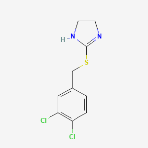 2-([(3,4-Dichlorophenyl)methyl]sulfanyl)-4,5-dihydro-1H-imidazole