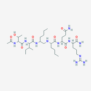 molecular formula C35H67N11O8 B12112438 AC-Thr-ile-nle-((R))-nle-gln-arg-NH2 