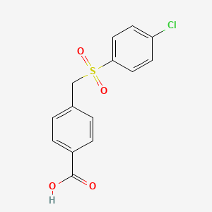 4-(((4-Chlorophenyl)sulfonyl)methyl)benzoic acid