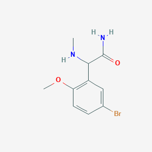 2-(5-Bromo-2-methoxyphenyl)-2-(methylamino)acetamide