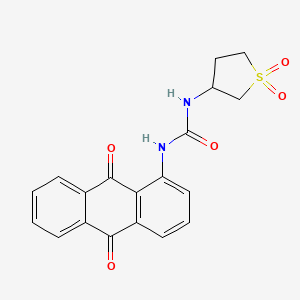 Urea, N-(9,10-dihydro-9,10-dioxo-1-anthracenyl)-N'-(tetrahydro-1,1-dioxido-3-thienyl)-