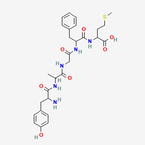 molecular formula C28H37N5O7S B12112509 Tyr-D-ala-gly-phe-met 