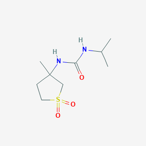 molecular formula C9H18N2O3S B12112551 1-Isopropyl-3-(3-methyl-1,1-dioxidotetrahydrothiophen-3-yl)urea 