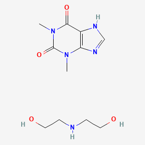 molecular formula C11H19N5O4 B1211262 Theophylline diethanolamine CAS No. 32156-80-2