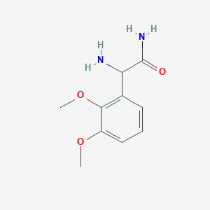 molecular formula C10H14N2O3 B12112697 2-Amino-2-(2,3-dimethoxyphenyl)acetamide 