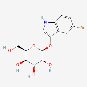 molecular formula C14H16BrNO6 B1211272 5-溴-3-吲哚基-β-D-半乳糖苷 CAS No. 97753-82-7