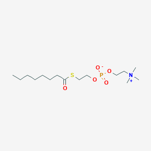 molecular formula C15H32NO5PS B1211273 (n-Octanoylthio)phosphatidylcholine CAS No. 99165-87-4