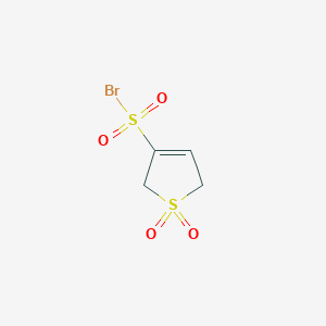 molecular formula C4H5BrO4S2 B12112761 3-Thiophenesulfonyl bromide, 2,5-dihydro-, 1,1-dioxide CAS No. 112161-62-3