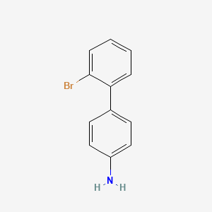 molecular formula C12H10BrN B12112796 2'-Bromo[1,1'-biphenyl]-4-amine CAS No. 65975-65-7