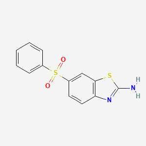 molecular formula C13H10N2O2S2 B12112835 6-(Phenylsulfonyl)benzo[d]thiazol-2-amine 