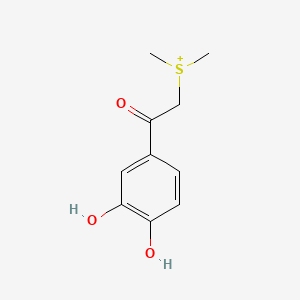 B1211286 (2-(3,4-Dihydroxyphenyl)-2-oxoethyl)dimethylsulfonium CAS No. 80263-70-3