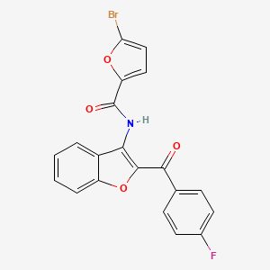 5-bromo-N-{2-[(4-fluorophenyl)carbonyl]-1-benzofuran-3-yl}furan-2-carboxamide