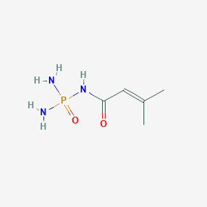 molecular formula C5H12N3O2P B1211295 2-Butenamide, N-(diaminophosphinyl)-3-methyl- CAS No. 86548-56-3