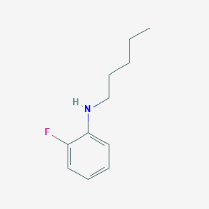 molecular formula C11H16FN B12112997 2-fluoro-N-pentylaniline CAS No. 959275-67-3