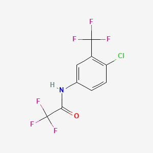 Acetanilide, 4'-chloro-2,2,2-trifluoro-3'-(trifluoromethyl)-