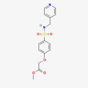 2-[4-(Pyridin-4-ylmethylsulfamoyl)phenoxy]acetic acid methyl ester