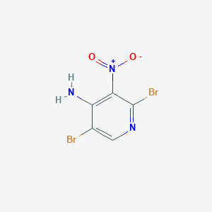 molecular formula C5H3Br2N3O2 B12113082 4-Amino-2,5-dibromo-3-nitropyridine 