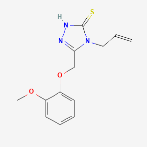 molecular formula C13H15N3O2S B12113096 4-Allyl-5-(2-methoxy-phenoxymethyl)-4H-[1,2,4]triazole-3-thiol 