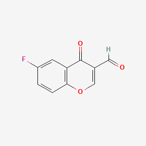 molecular formula C10H5FO3 B1211313 6-氟-3-甲酰色酮 CAS No. 69155-76-6