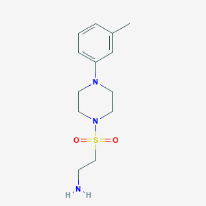 (2-([4-(3-Methylphenyl)piperazin-1-YL]sulfonyl)ethyl)amine