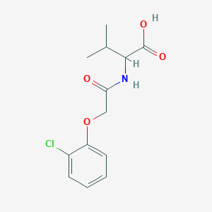 2-[2-(2-Chlorophenoxy)acetamido]-3-methylbutanoic acid