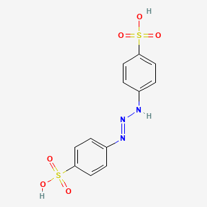 molecular formula C12H11N3O6S2 B1211332 4,4'-(Diazoamino)dibenzenesulfonic acid CAS No. 17596-06-4