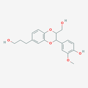 molecular formula C19H22O6 B12113336 3,7'-Epoxy-4,8'-oxyneolignan 