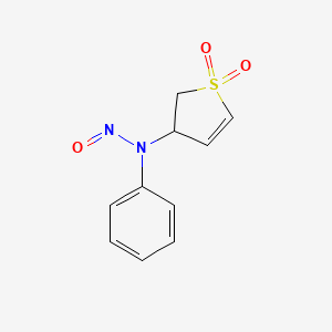 molecular formula C10H10N2O3S B12113344 4-(Nitrosophenylamino)-4,5-dihydrothiophene-1,1-dione 