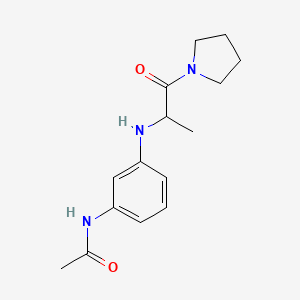 N-(3-{[1-oxo-1-(pyrrolidin-1-yl)propan-2-yl]amino}phenyl)acetamide