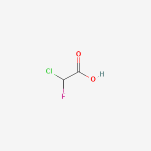 molecular formula C2H2ClFO2 B1211338 氯氟乙酸 CAS No. 471-44-3