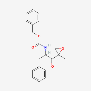 benzyl N-[(2S)-1-[(2R)-2-methyloxiran-2-yl]-1-oxo-3-phenylpropan-2-yl]carbamate