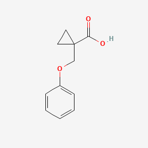 molecular formula C11H12O3 B12113484 1-Phenoxymethyl-cyclopropanecarboxylic acid 