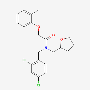 N-(2,4-dichlorobenzyl)-2-(2-methylphenoxy)-N-(tetrahydrofuran-2-ylmethyl)acetamide