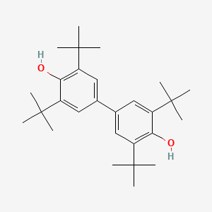 molecular formula C28H42O2 B1211352 [1,1'-联苯]-4,4'-二酚，3,3',5,5'-四(1,1-二甲乙基)- CAS No. 128-38-1