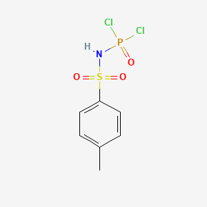 molecular formula C7H8Cl2NO3PS B12113540 Phosphoramidic dichloride, [(4-methylphenyl)sulfonyl]- CAS No. 15548-15-9