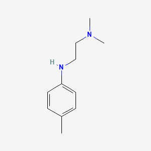 molecular formula C11H18N2 B12113547 N,N-Dimethyl-N'-p-tolyl-ethane-1,2-diamine 