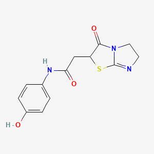 N-(4-hydroxyphenyl)-2-(3-oxo-2,3,5,6-tetrahydroimidazo[2,1-b][1,3]thiazol-2-yl)acetamide