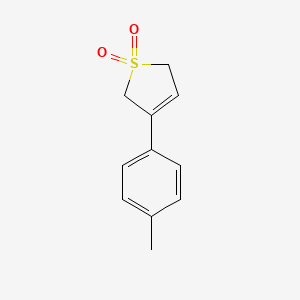 molecular formula C11H12O2S B12113565 Thiophene, 2,5-dihydro-3-(4-methylphenyl)-, 1,1-dioxide CAS No. 62157-95-3