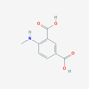 molecular formula C9H9NO4 B12113586 4-(Methylamino)benzene-1,3-dicarboxylic acid CAS No. 779349-89-2