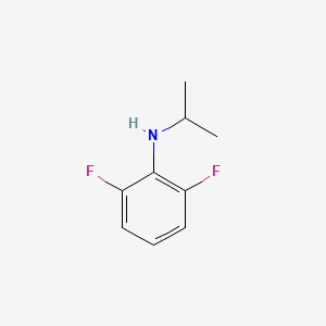 molecular formula C9H11F2N B12113588 2,6-difluoro-N-(propan-2-yl)aniline 